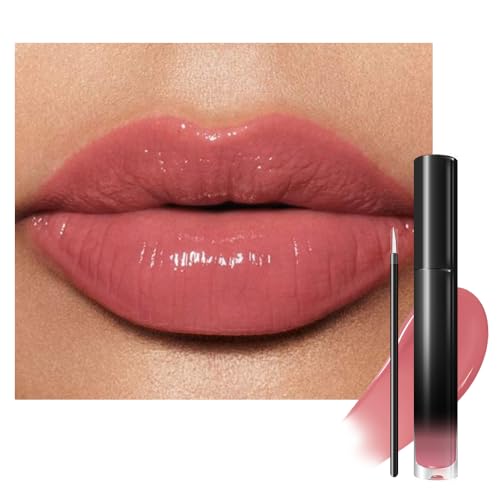 evpct Rose Mauve Nude Shiny Longwear No-Budge Liquid Lip Color Li...