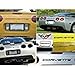 SF Sales USA - Black Bumper Letters for Chevrolet Corvette C5 1997-2004 Front & Rear Inserts