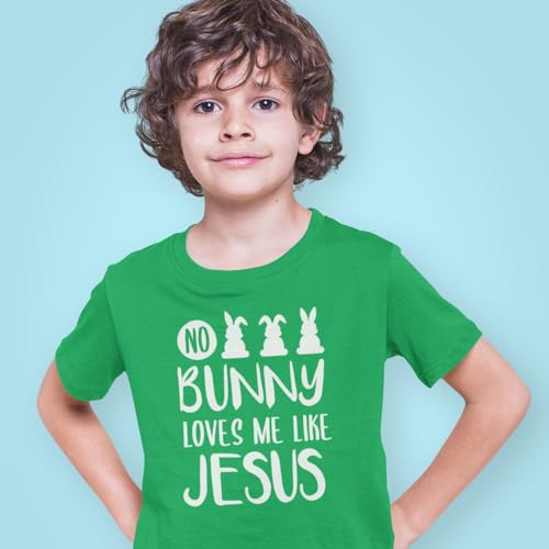 No Bunny Loves Me Like Jesus Easter Child's T-Shirt Kids Tee2
