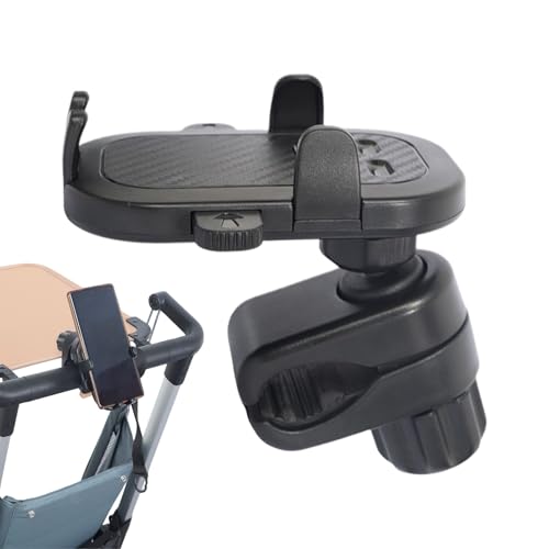 Soporte para Teléfono En Carrito De Bebé - Abrazadera Flexible para Teléfono Móvil En Scooter | Pinza Giratoria para Manillar Que Sostiene Smartphone En Transporte Navegación Gimnasio Cinta Correr