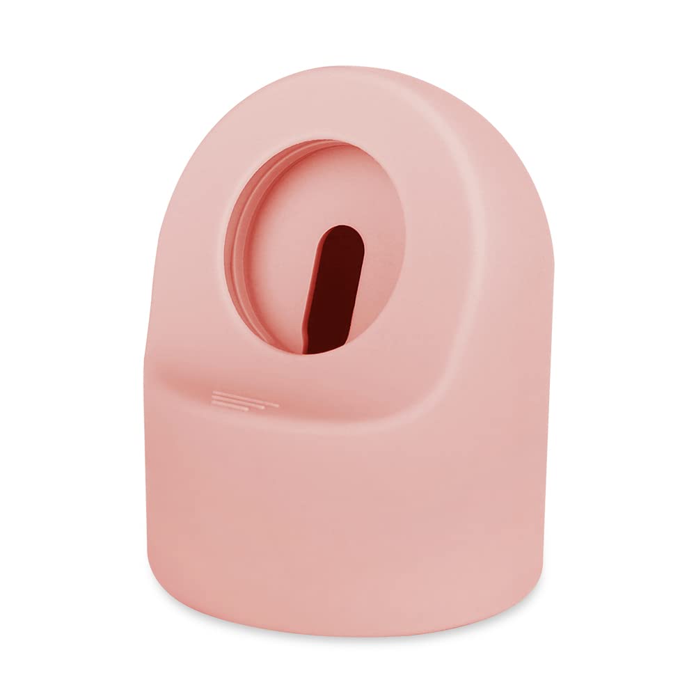 Fleshy Leaf Silicone Charging Stand Dock Compatible for Apple Watch Series7/6/5/4/3/2/1(45/44/42/41/40/38mm),SupportsNightstand Mode 【Adapters NOT Included】