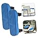 NUOBESTY 2pcs Armrest Cushions for Office and Gaming Chairs Soft Elbow Support Pads Fit for Wheelchair and Desk Use Easy to Clean and Install Comfortable Forearm Rest
