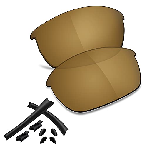 Image of Polarized Replacement Lenses & Rubber Kits for Oakley Flak Jacket OO9009 Sunglass