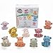 Mold Free Animal Baby Bath Toys for Toddlers/ Infants 6 - 12 Months, 9 Pack No Hole No Mold Silicone Bathtub Toys Eco-Friendly Non Toxic Bathtub Float Toy for Water Play Kids