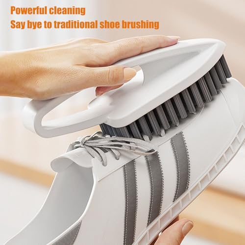 Genérico Limpiador De cepillosparaBotas - cepillosparaLustrar Zapatos Con Mango, Herramienta De Limpieza Multifunción De Cerdas | Cuidado Eficaz De La Ropa En El Hogar | Limpiador De cepillosparaB - imagen 2
