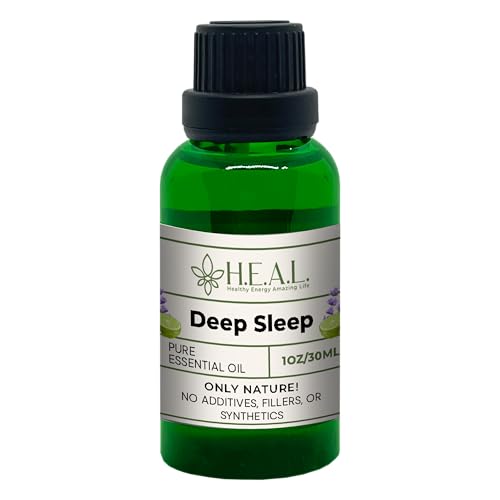 H.E.A.L.'s Deep Sleep Essential Oil Blend &ndash; Lavender, Bergamot & Patchouli 1oz for diffusers and...