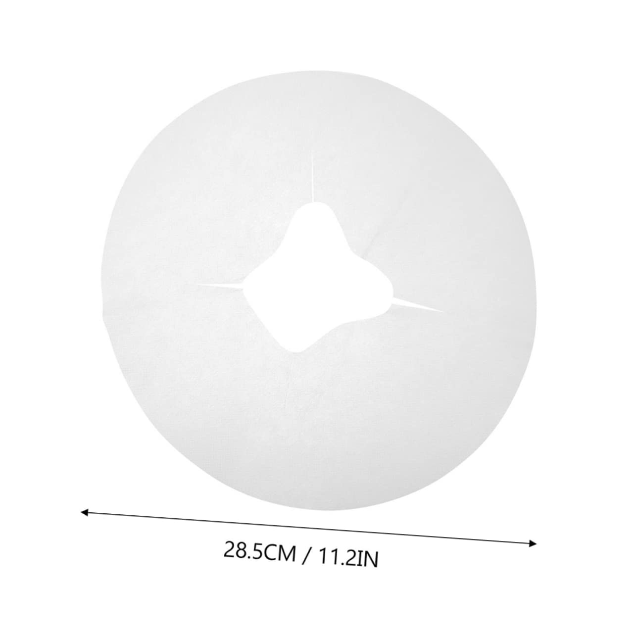 NOLITOY Face Pillow Mat for Massage Bed 300pcs Non-woven Breathable Non-stick Thickened Hole Salon Use