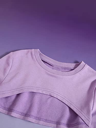 Floerns Girl's 2 Piece Outfit Letter Print Cami Bodycon Dress with Long Sleeve Top3