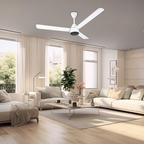 Image of EcoLink AiroMax BLDC 1200mm Ceiling Fan - White | Power-Saving BLDC Technology | High Airflow Performance | Low Noise | 2-Year Warranty | Pack of 1