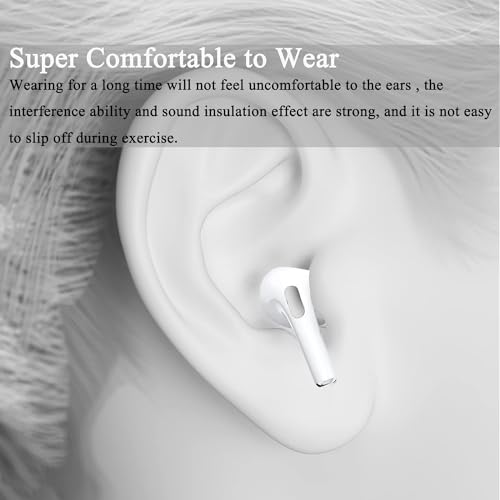 Image of Sounce Silicone Replacement Ear Tips Compatible with Apple AirPods Pro 2 & Airpods Pro, Anti-Slip Eartips, Tighter Seal, Fits in The Charging Case, (Small Size) (1 Sets, 2Pc) - White