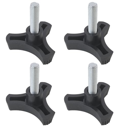 GRABOTE [2025 New] 481625-01 Mower Deck Wing Nut Three-arm Knob 3/8-16, for Scag Grass Catcher Cheetah and Turf Tiger STCII-48V-22FS STT-28CAT-SS STT52-22CH 4PK