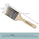 60 mm Fabricoat Pinsel – abgewinkelter Schneidepinsel – Fester Pinsel mit Holzgriff – zum Auftragen von Fabricoat Stofffarbe
