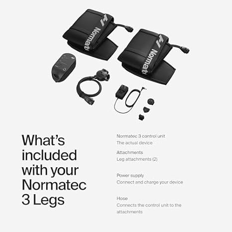 Hyperice Normatec 3 Size Standard - Dynamic Compression Massage Technology and Venom 2 Back Wrap - Provides Advanced Heat and Vibration for Pain, Soreness and Inflammation - FSA-HSA