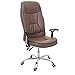 Produktbild Mendler Bürostuhl HWC-F14, Schreibtischstuhl Chefsessel Drehstuhl, 150kg belastbar Kunstleder ~ braun