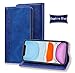 Produktbild Snow Color iPhone 12 Pro Max Hülle, Premium Leder Tasche Flip Wallet Case [Standfunktion] [Kartenfächern] PU-Leder Schutzhülle Brieftasche Handyhülle für Apple iPhone 12 Pro Max - COHF020065 Blau