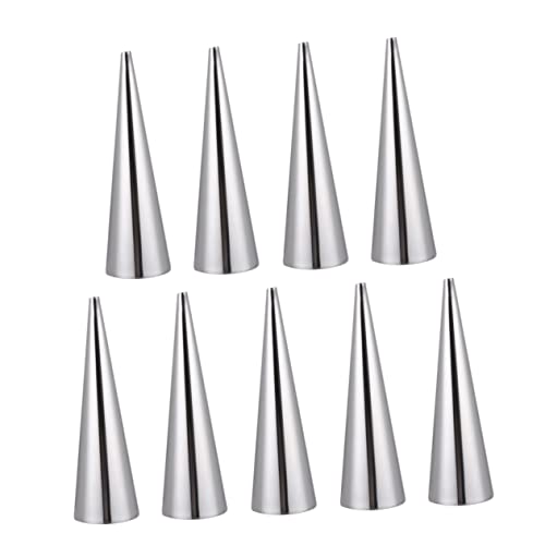 FUNOMOCYA Home Bakery Essential 9pcs Stainless Steel Bread Easy to Clean Store Conical Croissant