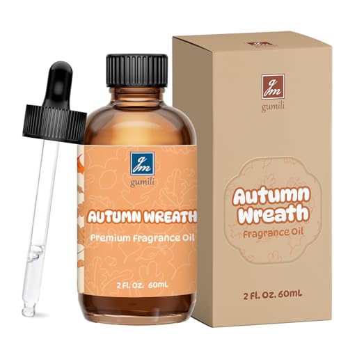GM Gumili Autumn Wreath Fragrance Oil 2 Oz, Natural Scent Oil for Home Essential Oils Diffuser,...