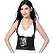 Back Brace with Suspenders for Women - Adjustable - Removable Shoulder Straps - Lumbar Support Belt - Lower Back Pain, Work, Lifting, Exercise, Gym - Black - Size L