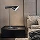 BarcelonaLED Schreibtischlampe, modernes Design, nordisches Metall, Sockel E27 in schwarz, zum Lesen, Studieren, Innenbeleuchtung, Büro, Nachttisch, Wohnzimmer, Schlafzimmer, Arbeitszimmer