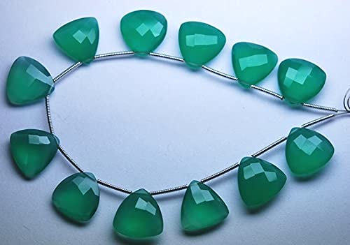Onyx vert trillion facetté 14mm lot de 3 paires assorties pour bijoux