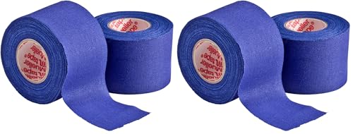 Image of MUELLER Sports Medicine MTape Rolls, Quality Athletic Tape, Easy to Tear for Fast & Effective Taping, 1.5 inch x 10 Yards Per Roll, 2 Rolls, Royal Blue (Pack of 2)