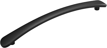 Belwith-Keeler Vale Collection Appliance Pull 12 Inch Center to Center Matte Black Finish
