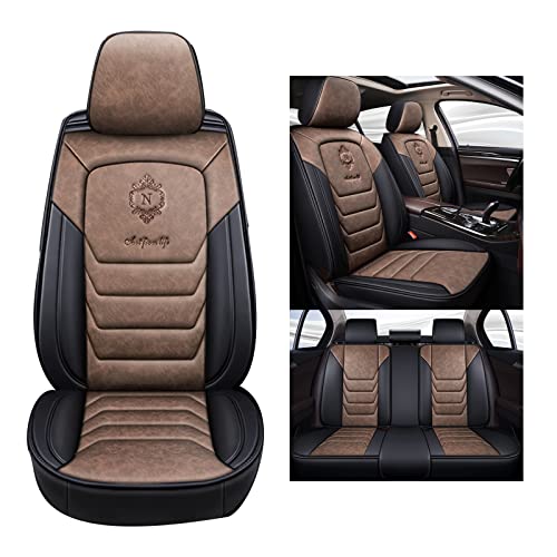 Housses de siège auto universelles marron pour trajets en Mercedes CLA C117