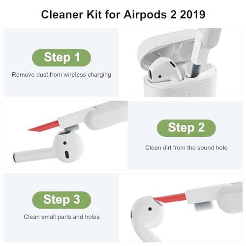 KOKOKA Case Cover Compatible with Airpods 2 with Cleaner kit - Image 3