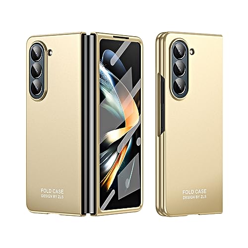 Coque Samsung Z Fold 5 anti rayure coque mate rigide avec vitre intégrée