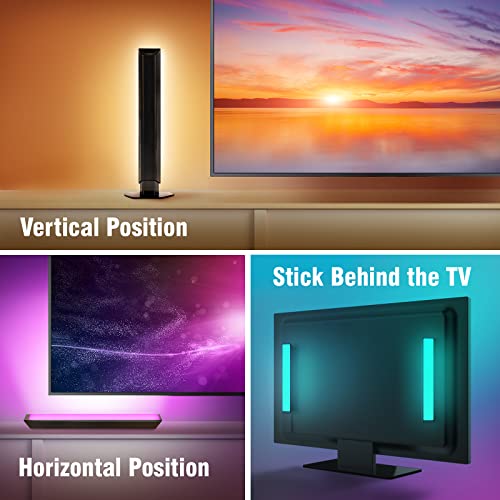 Image of Sengled WiFi Smart LED Light Bars, TV Ambient Backlights Works with Google Assistant, Music Sync Kit Gaming Lights with APP Control, RGB Dimmable 12W Multi-Mode LED Play Light bar for Bedroom