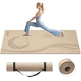 HAHE Extra Wide Yoga Mat, 72"x40"x0.4"Thick, Large Exercise Mats