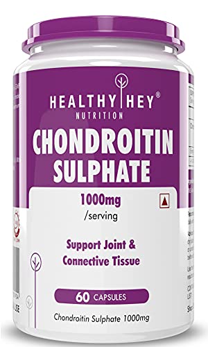 HealthyHey Nutrition Chondroitin Sulphate 1000mg, Support for Joints, 60 Capsules