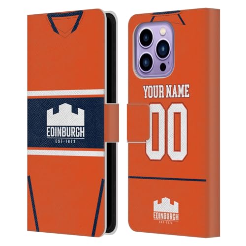 Coque Edinburgh Rugby iPhone 14 Pro Max étui portefeuille cuir
