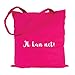 Produktbild JUNIWORDS Jutebeutel, Wähle ein Motiv & Farbe, Ik kan net! (Beutel: Pink, Text: Weiß)