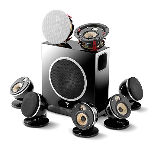 Focal Dôme Flax Pack 5.1.2 Home Cinema System Compatible in Black