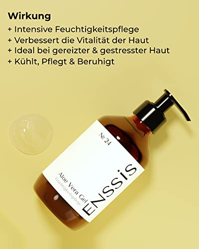 ENSSIS BIO Aloe Vera Gel 250 ml vegan I 100% Natürlich & Rein I intensive Feuchtigkeitspflege für Gesicht, Körper… - Image 5
