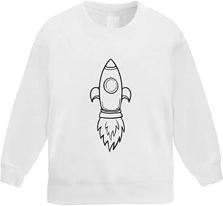 Azeeda 'Flying Rocket' Kid's Sweatshirt/Jumper (5-6 Years) (KW00061814)