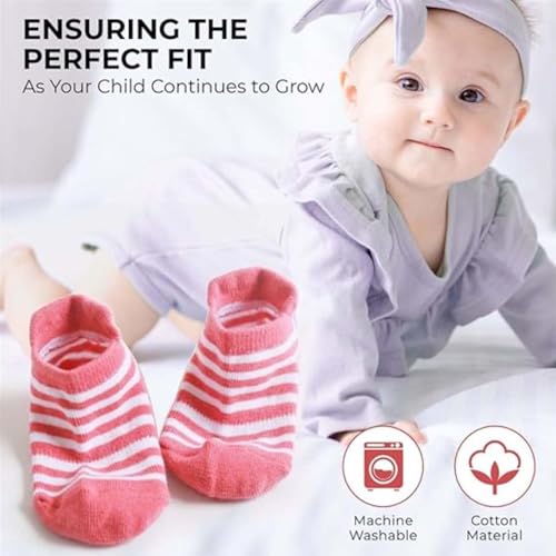 Image of MOMISY Baby Girl Boys children Non Slip Socks Toddlers Infant Warm Cotton Stretch Anti skid Socks-6 Pairs