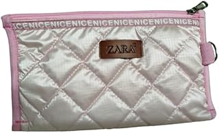 شنطة مستحضرات تجميل صغيرة مبطنة - تصميم أنيق من خامة لامعة