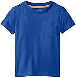Kidtopia Little Boys' Short Sleeve Cotton Poly Jersey Tee with Pocket