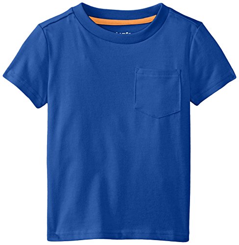 Kidtopia Little Boys' Short Sleeve Cotton Poly Jersey Tee with Pocket
