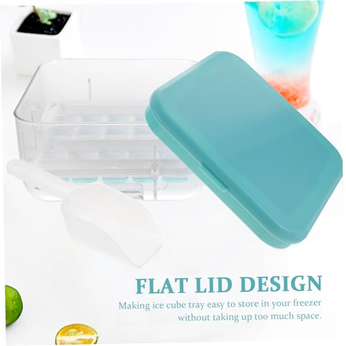 Molde para cubitos de hielo de silicona azul miniatura 6