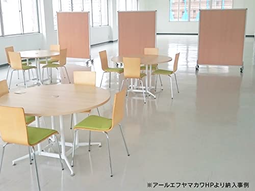 【事業所様お届け商品】OAラウンドテーブル Φ1200 (ナチュラルF天板, 1200 丸テーブル) RFRDT-OA1200NA2L [2]