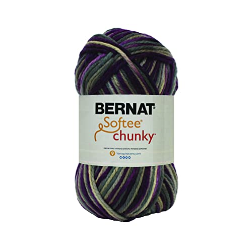 Image of Bernat Softee Chunky BB Intrigue Ombre Yarn - 1 Pack of 10.5oz /300g - Acrylic - #6 Super Bulky - 275 Yards - Knitting /Crochet