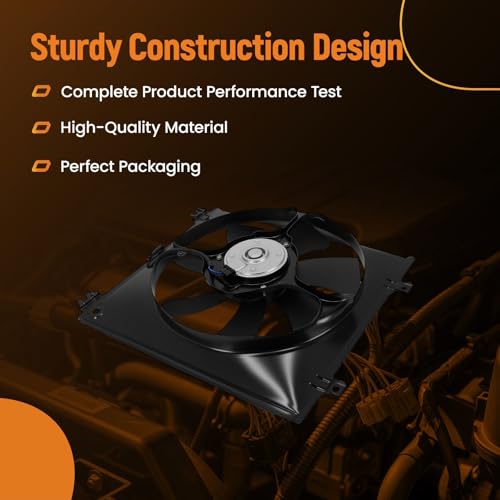 Image of maXpeedingrods Engine Radiator Cooling Fan Assembly for 2009-2014 Acura TL Electric, 38611R70A01 38615RK1A01 38616RK1A51