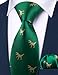 Barry.Wang 2 PACK Ties for Father and Son Fashion Children Tie Men Necktie Jacquard Handkerchief