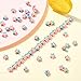Airssory 100 pcs Handmade Colorful Rainbow Star Flat Polymer Clay Beads Stripe Celestial Beads for Jewelry Making Bracelet Necklace Earrings DIY Craft