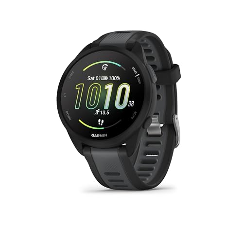 Garmin [Renewed Forerunner 165 Music GPS 43mm Running Smartwatch, Lightweight, AMOLED Touchscreen, Advanced Training & Insights, Safety & Tracking Features,up to 11 days Battery Life, Black (Renewed)