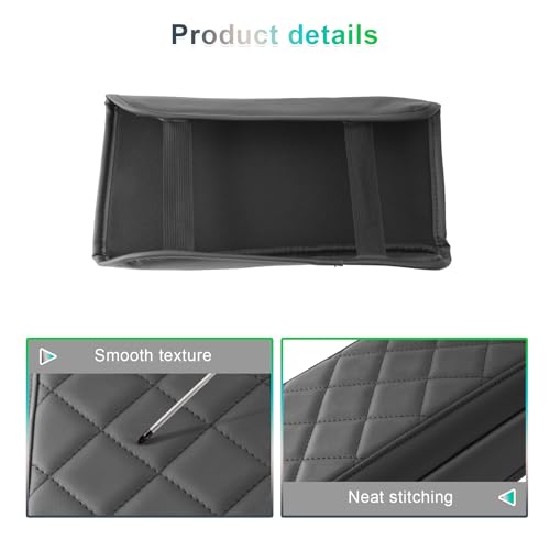 GAFAT Dacia Duster 3 2024 2025 2026 Mittelarmlehne Abdeckung, für Dacia Duster III ab 2024- Mittelkonsole Armlehne Schutz Leder Polster, 3CM Erhöht Verdickt Müdigkeit lindern, Dacia Duster 3 Zubehör