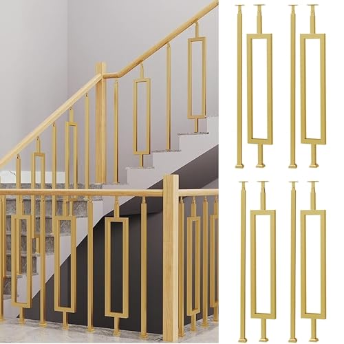 Balaustres cuadrados para escaleras de interior en reformas de salón